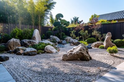 Jardin minimaliste : Beauté et sérénité dans la simplicité