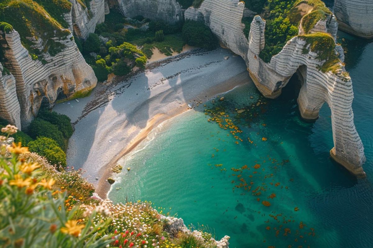 fjords français : un voyage entre les majestueuses falaises et les plages pittoresques d'Étretat