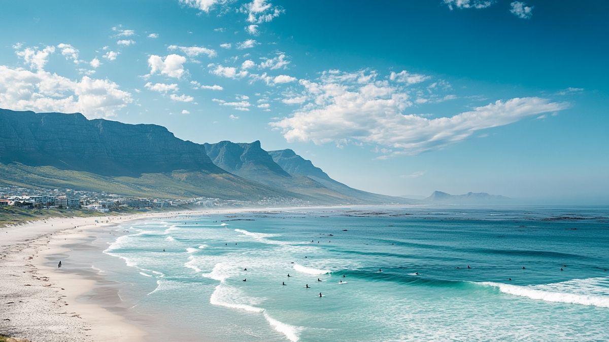 Muizenberg beach : un paradis coloré pour les débutants en surf