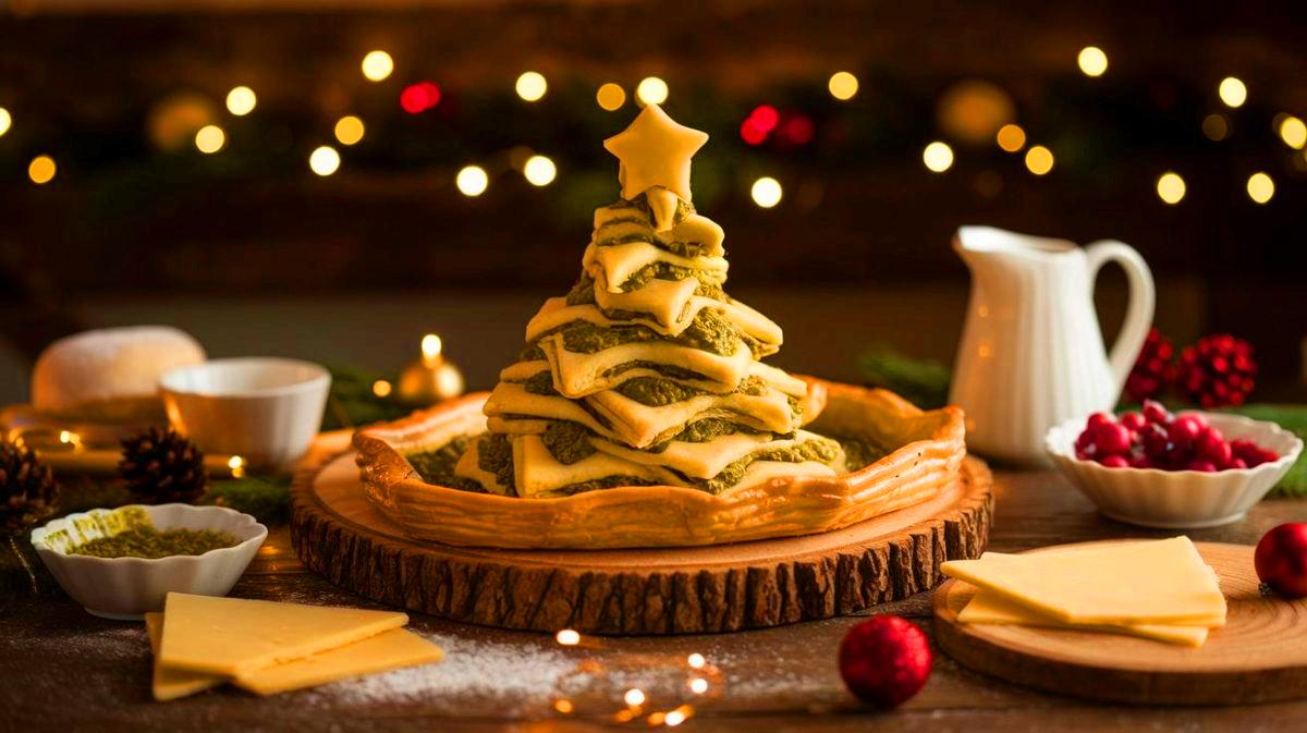 Un sapin feuilleté au pesto pour égayer vos fêtes : une recette simple avec trois ingrédients